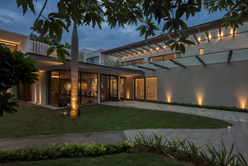 Delivered residential facade lighting in Delhi